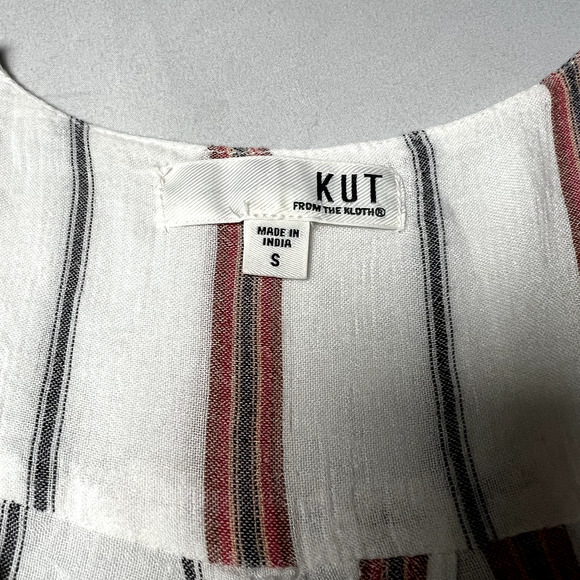 Kut From The Kloth Womens Small Surplice Sleeveless Drape‎ Top Coastal Beach - Picture 6 of 10
